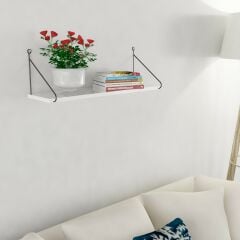 SERAMONİ RAF SETİ 1 RAFLI 200 x 720 Beyaz