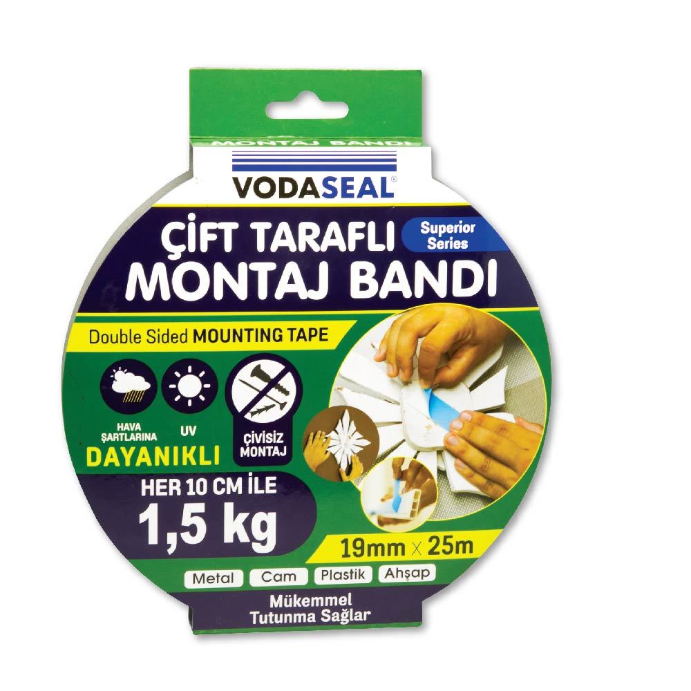 Çift Taraflı Köpük Bant 19x25mt