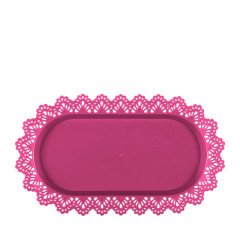 Oval Dantel Balkon Saksı Tabağı