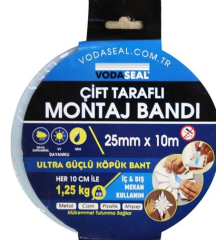 Çift Taraflı Köpük Bant 25mmx10mt