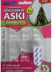 İz Bırakmadan Sökülebilen Askı 5 li