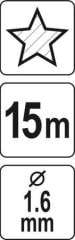 Misina 1.6mmx15m Yıldız