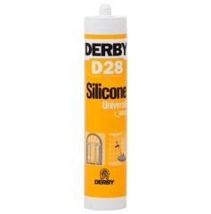 Derby D28 Genel Amaçlı Silikon Beyaz - 280g