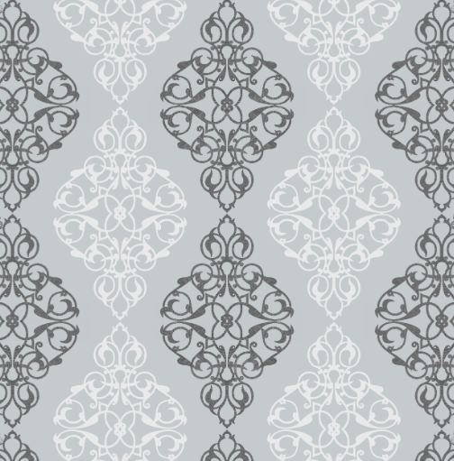Damask Siyah Duvar Kağıdı