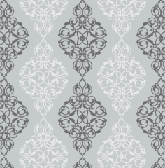 Damask Siyah Duvar Kağıdı