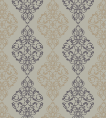 Damask Kahverengi Duvar Kağıdı