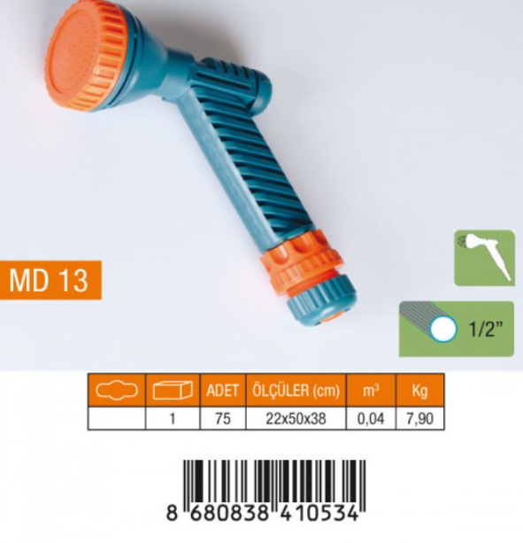 Tabanca Süzek (1/2'' Lüx Rekor)