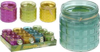 Citronella Sinek Kovan Mum Cam Kavanoz
