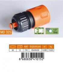 Otomatik Hortum Bağlantısı 1/2'' Stoplu