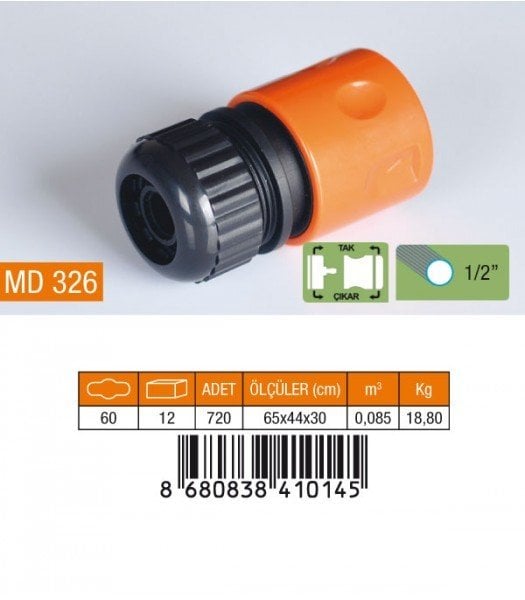 Otomatik Hortum Bağlantısı 1/2''