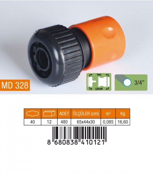 Otomatik Hortum Bağlantısı 3/4''