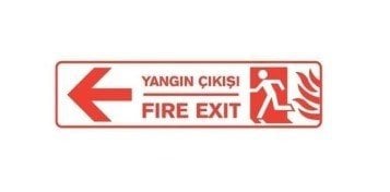 Yangın Çıkış 7*24,5cm