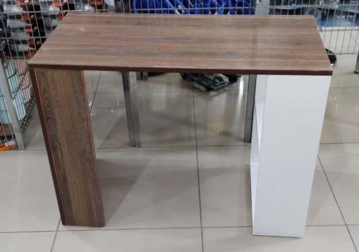 Bölmeli Bilgisayar Masası Ceviz/Beyaz