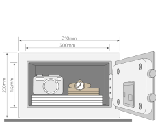 Alarmlı Kollu Kasa Küçük Boy