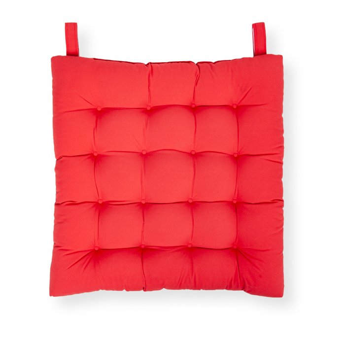 50*50 Rattan Sandalye Minderi Kare Kırmızı