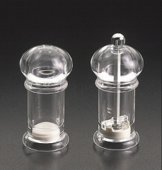 Akrilik Tuzluk+Karabiberlik Değirmeni 10cm