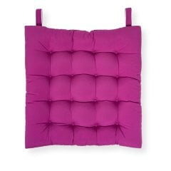 50*50 Rattan Sandalye Minderi Kare Mürdüm