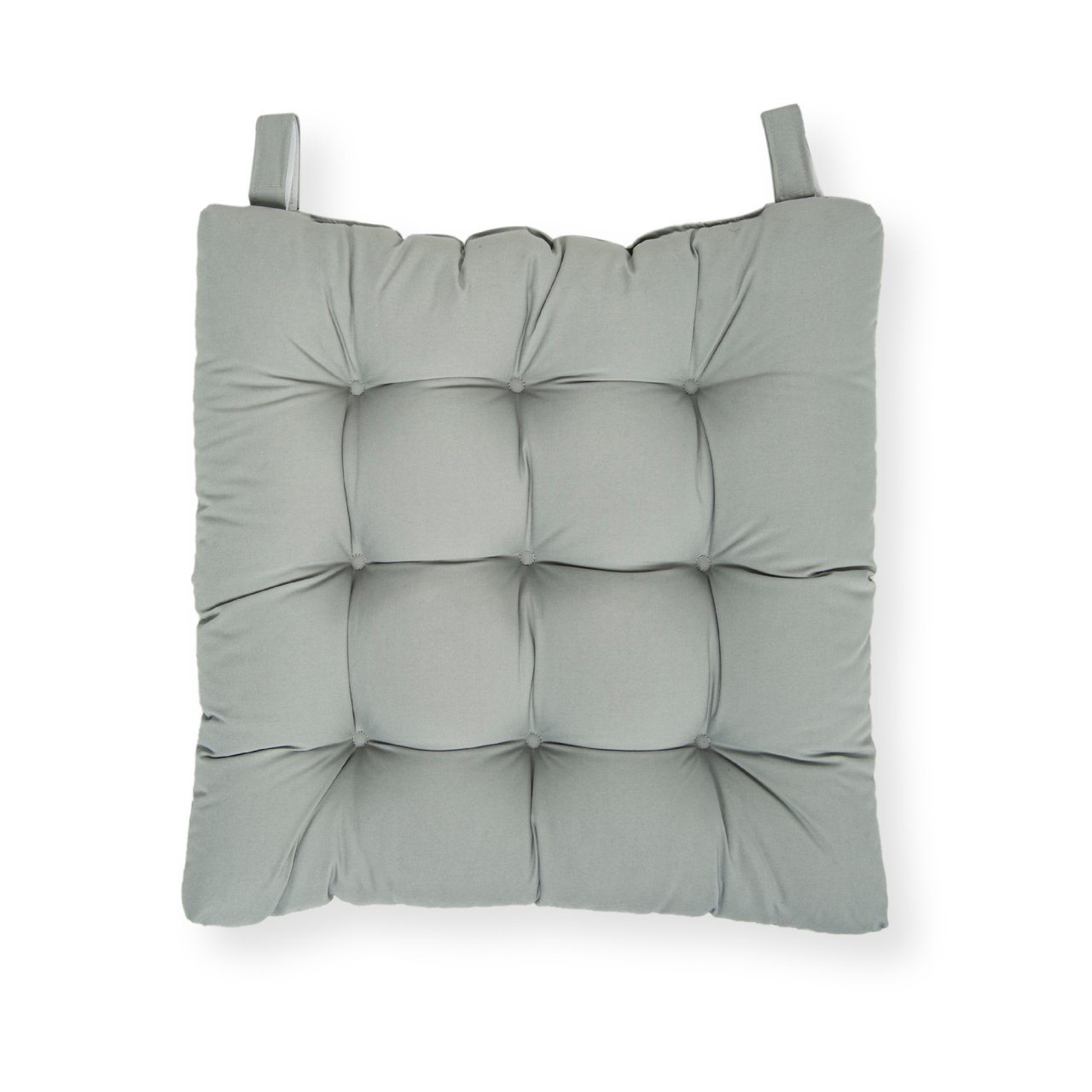 43*43 Rattan Sandalye Minderi Kare Gri