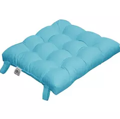 43*43 Rattan Sandalye Minderi Kare Turkuaz