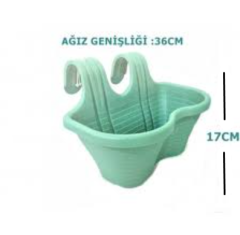 Plastik Saksı 2 No Tombik 6,5 lt.