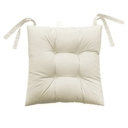 40*40 Rattan Sandalye Minderi Kare Krem
