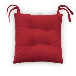 40*40 Rattan Sandalye Minderi Kare Kırmızı