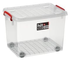 Tekerlekli Kasa 31,8 lt Şeffaf