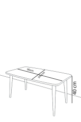 Roma Metal Ayaklı Orta Sehpa – Ceviz / Gold