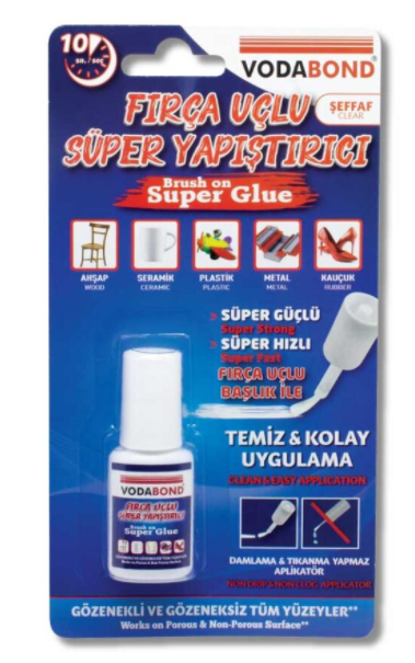 Fırça Uçlu Süper Yapıştırıcı 5 gr. Beyaz