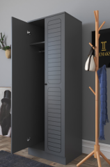 Fuga 2 Kapaklı Elbise Dolabı – Antrasit