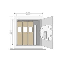 Yüksek Güvenlikli Parmak İzli Motorlu Para Kasası - Ofis
