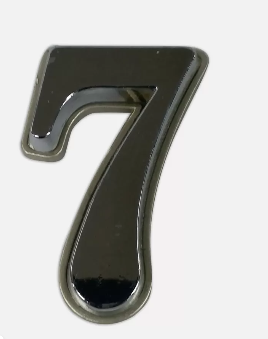 PLASTİK RAKAM KROM 50 MM (7)