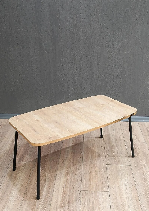 Roma Metal Ayaklı Orta Sehpa Meşe