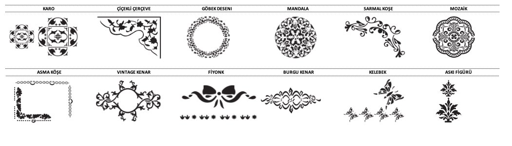 X1 Art Stencil Çınar