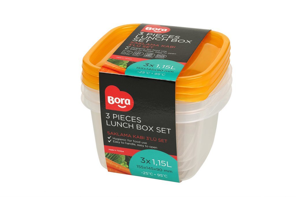 Saklama Kabı 3'lü Set - 1,15 lt.
