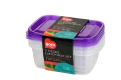Saklama Kabı 3'lü Set - 1,3 Lt