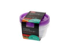 Yuvarlak Saklama Kabı 140*65  700 ml 3'lü set