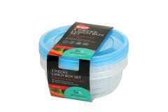 Yuvarlak Saklama Kabı 3'lü set - 1000 ml
