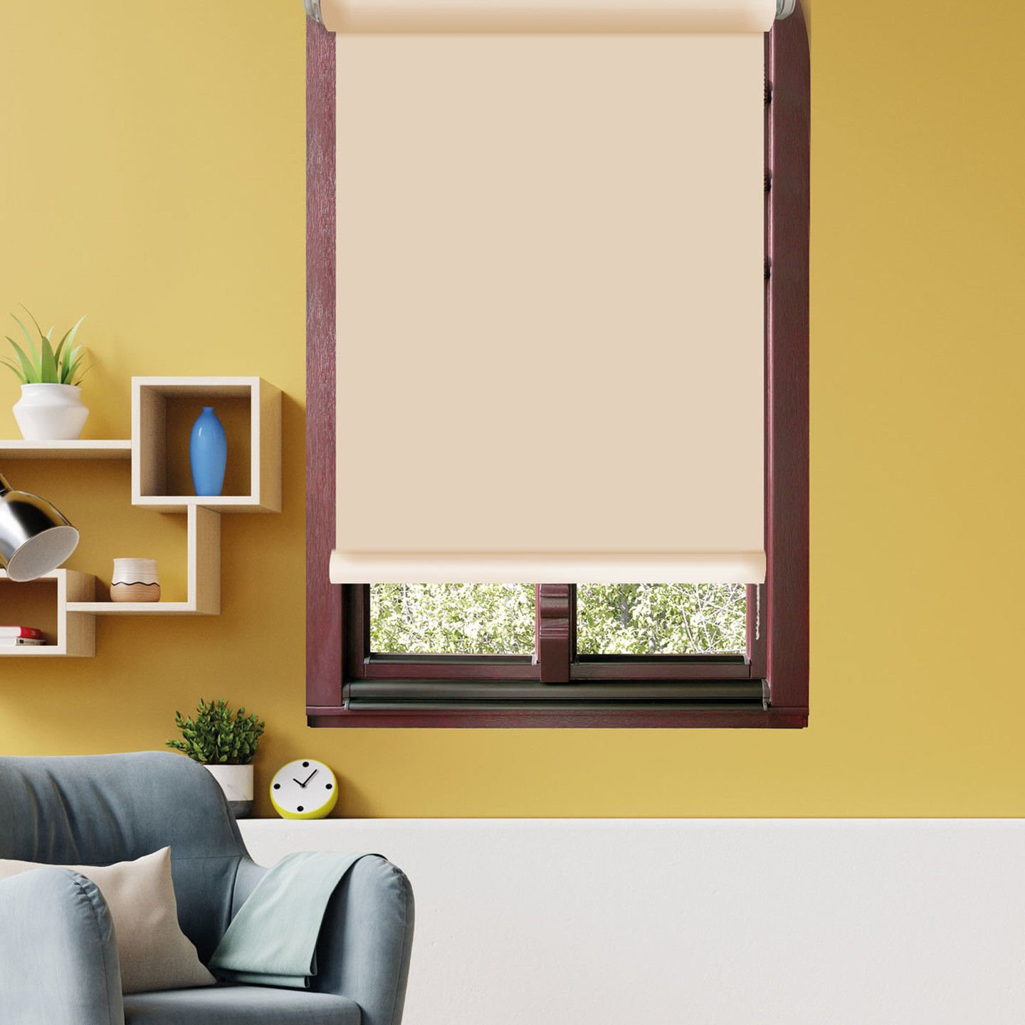 Kumaş Stor Ekru 80x200
