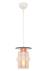 Ateş Tekli Beyaz Avize