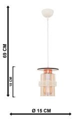 Ateş Tekli Beyaz Avize