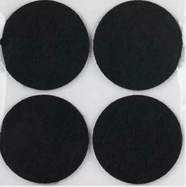YAPIŞKANLI KEÇE 55 MM.SİYAH 4LÜ