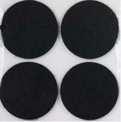 YAPIŞKANLI KEÇE 55 MM.SİYAH 4LÜ