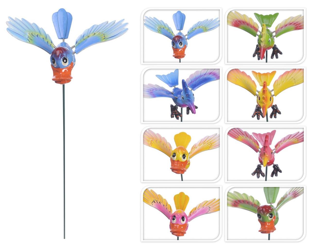 Kuş 10cm Metal Çubukta