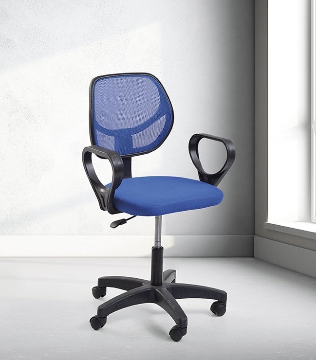 Smart Fileli Sekreter Koltuğu Mavi