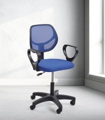 Smart Fileli Sekreter Koltuğu Mavi