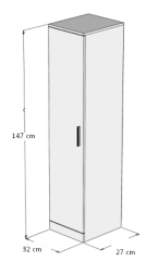 Banyo Dolabı Tek Kapı