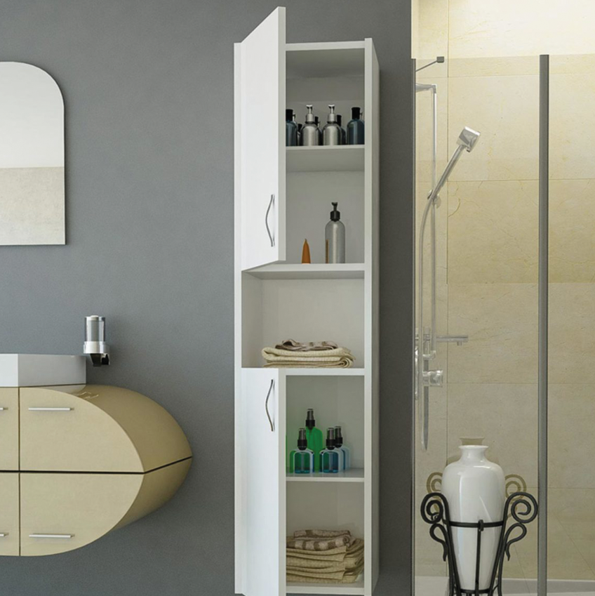 Banyo Dolabı Zarif Beyaz