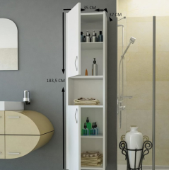 Banyo Dolabı Zarif Beyaz