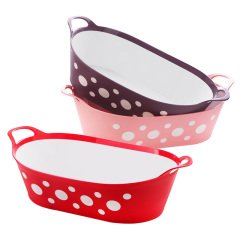Benekli Oval Ekmek Meyve Sepet